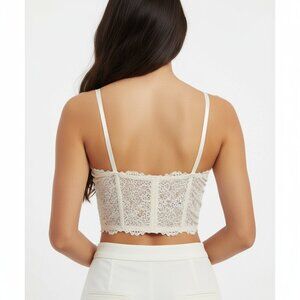 NWT Intimately Free People Ivory Lace Strapless Bralette – Women's M